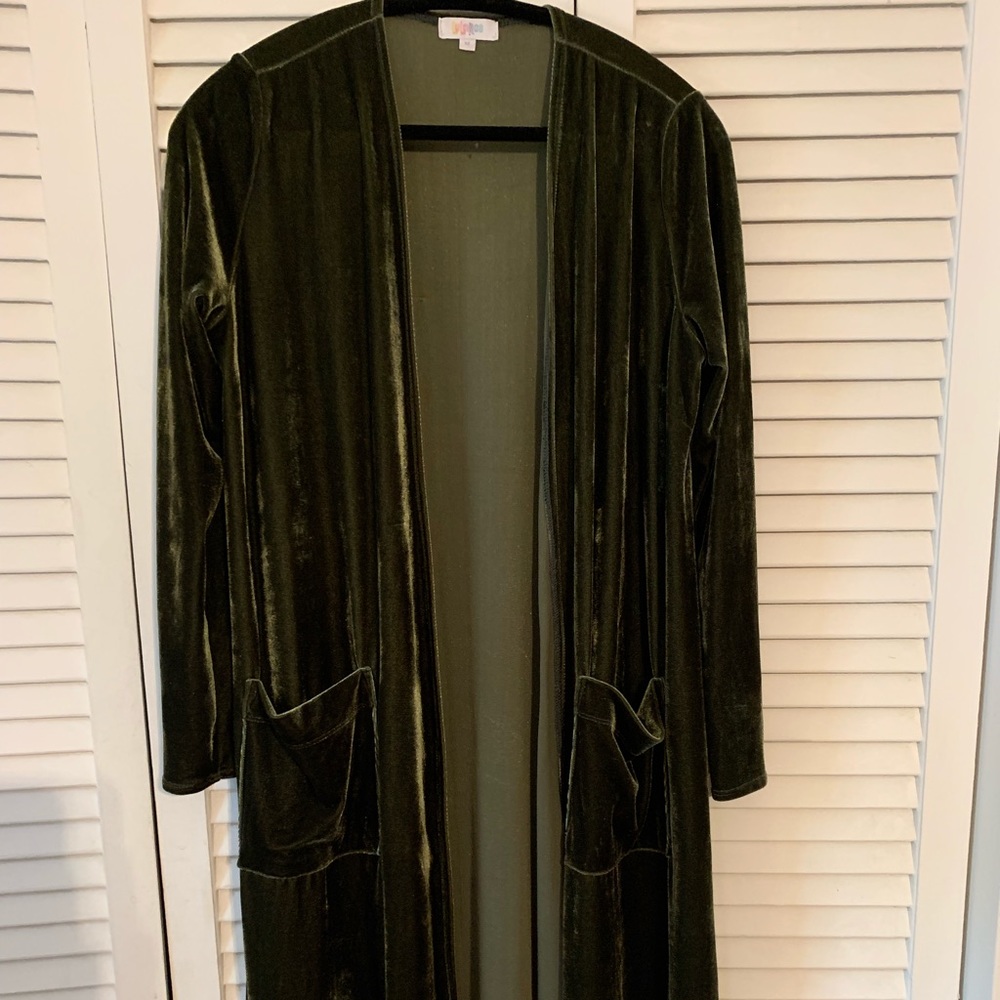 Lularoe velvet green Sarah